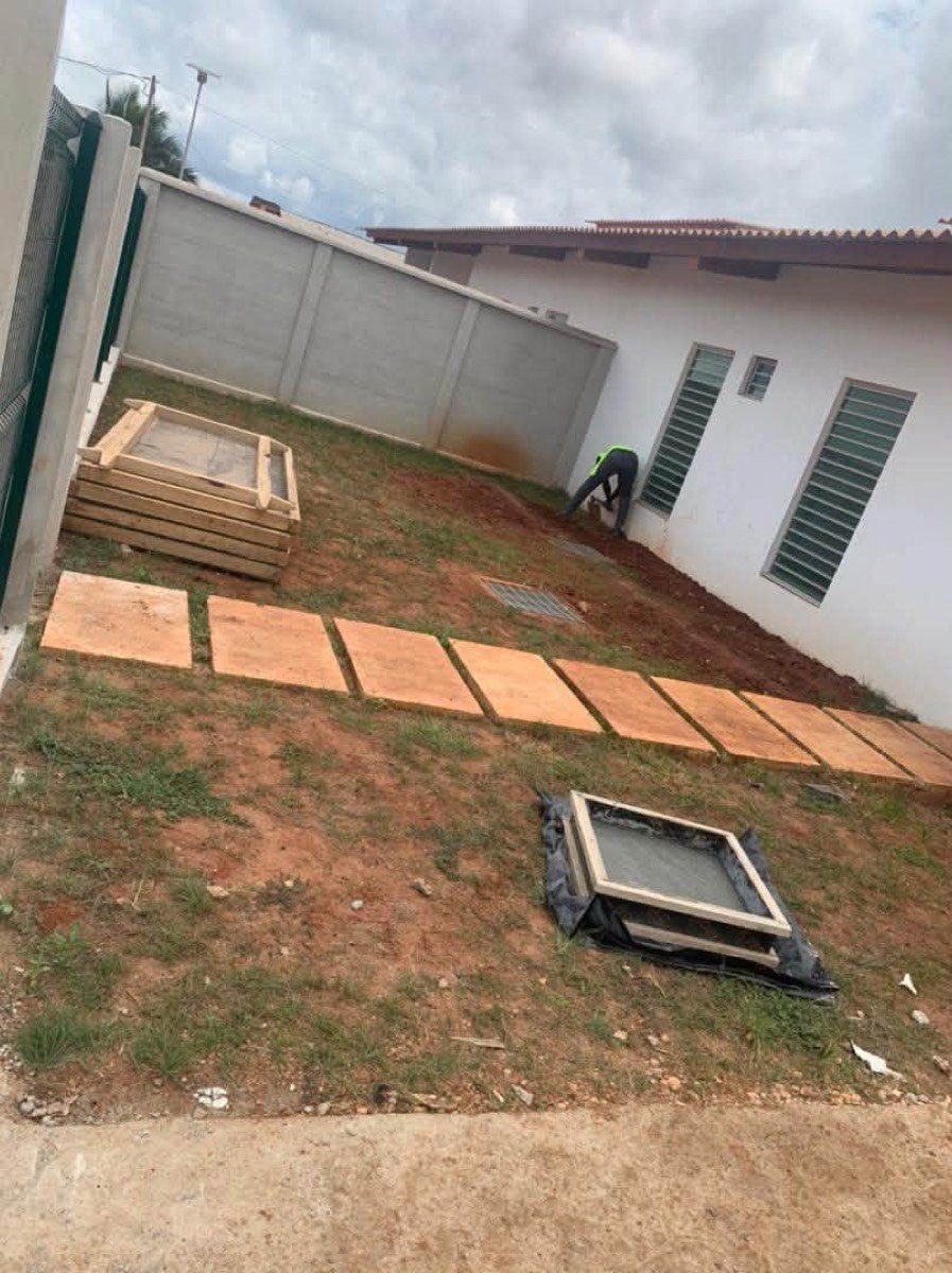 Préparation d'une cour